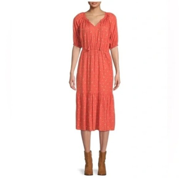 beachlunchlounge Dresses & Skirts - BeachLunchLounge Women's Ruffle Hem Dress Plus Size XXL